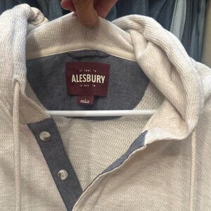 Alesbury Cream and Gray Hoodie